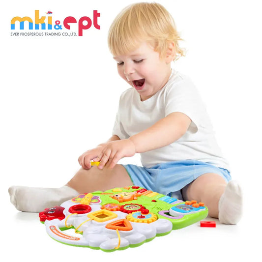 2-in-1 Sit-to-Stand Learning Activity Walker for Toddlers Ages 5-7, Music & Walking Support