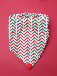 HKM-830995 Christmas-themed Dog Bib and Accessories Set - Red Plaid Scarf, Festive Bow Ties, and Holiday Socks
