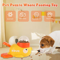 HKM-830995 Interactive Duck Shape Dog Treat Dispenser for Mental Stimulation and Slow Feeding for Small to Medium Pets