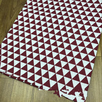 HKM-831187 Cotton and Linen Blend Triangle Print Fabric for Home Decor and Upholstery