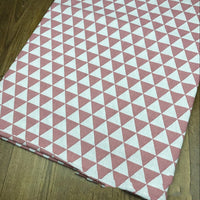HKM-831187 Cotton and Linen Blend Triangle Print Fabric for Home Decor and Upholstery