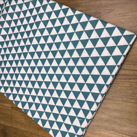 HKM-831187 Cotton and Linen Blend Triangle Print Fabric for Home Decor and Upholstery