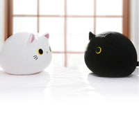 HKM-831187 Cute Cat Doll Waist Pillow - Soft Animal Cushion, 30x30x27cm, Nylon & Spandex Blend