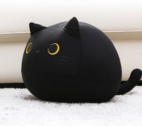 HKM-831187 Cute Cat Doll Waist Pillow - Soft Animal Cushion, 30x30x27cm, Nylon & Spandex Blend