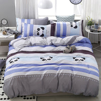 HKM-831507 Three-Piece Quilted Bedding Set with Floral Design for 1.5m Bed - Polyester Fabric, White