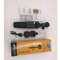 HKM-831571 Adjustable Selfie Stick Tripod for Smartphones, Compatible with iPhone Models, Aluminum Alloy & ABS, Black