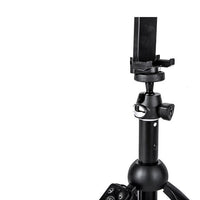 HKM-831571 Adjustable Selfie Stick Tripod for Smartphones, Compatible with iPhone Models, Aluminum Alloy & ABS, Black