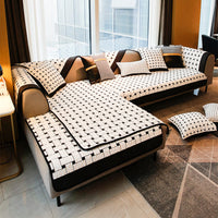 HKM-831571 Non-Slip Cotton Sofa Cover in Various Patterns and Sizes
