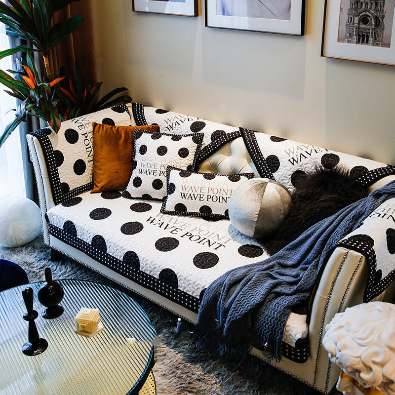 HKM-831571 Non-Slip Cotton Sofa Cover in Various Patterns and Sizes