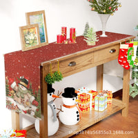 HKM-831635 Snowman Christmas Table Runner – Linen Mat, 30x180cm, Polyester Fiber