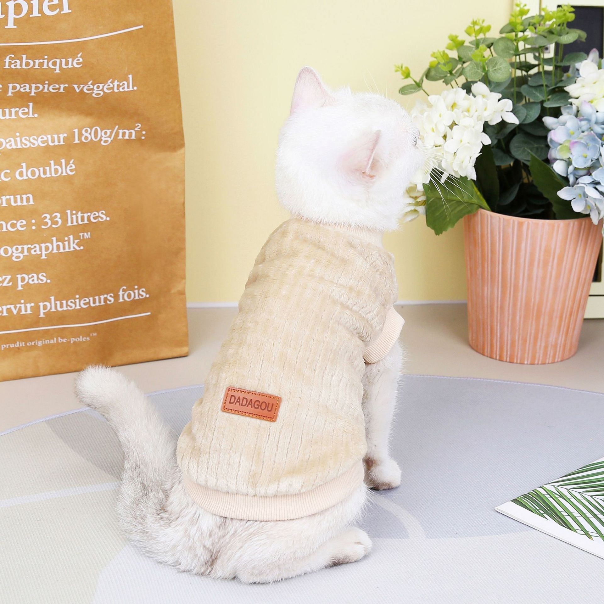 HKM-831763 Cozy Polyester Sweater for Dogs and Cats - Casual Pet Wear