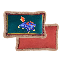 HKM-831827 Plush Lumbar Pillow Cover for Sofa and Bed - Various Designs Available