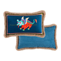HKM-831827 Plush Lumbar Pillow Cover for Sofa and Bed - Various Designs Available