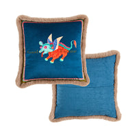 HKM-831827 Plush Lumbar Pillow Cover for Sofa and Bed - Various Designs Available