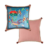 HKM-831827 Plush Lumbar Pillow Cover for Sofa and Bed - Various Designs Available