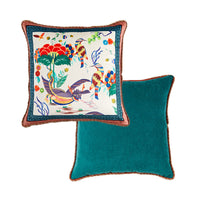 HKM-831827 Plush Lumbar Pillow Cover for Sofa and Bed - Various Designs Available