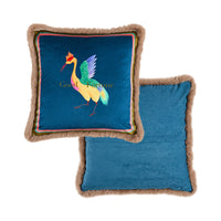 HKM-831827 Plush Lumbar Pillow Cover for Sofa and Bed - Various Designs Available