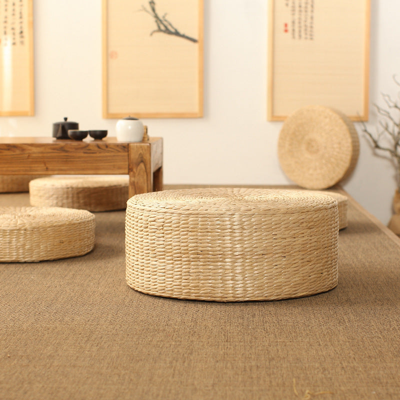 HKM-831891 Simplicity Rattan Floor Cushion for Meditation and Home Decoration