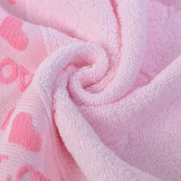 HKM-832083 Pure Cotton Face Towel - Soft, Highly Absorbent in Blue, Pink, or Yellow, 33x73cm