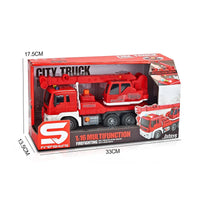 HKM-832147 1:16 Scale Friction Ladder Engine Rescue Vehicle with Water Spray and Sound Effects