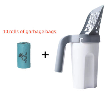 HKM-832275 Large Capacity Toilet Bucket Portable Removable And Washable Integrated Cat Litter Scoop