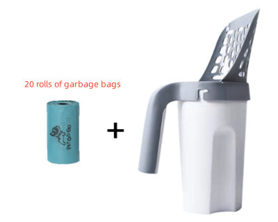 HKM-832275 Large Capacity Toilet Bucket Portable Removable And Washable Integrated Cat Litter Scoop