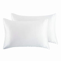 HKM-832339 Silk Satin Zipper Pillowcase - Soft Polyester Fiber Bedding Decor