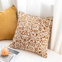 HKM-832467 Ethnic Style Yarn-Dyed Elephant Throw Pillow Cushion, 45x45cm, Nordic Design
