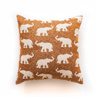 HKM-832467 Ethnic Style Yarn-Dyed Elephant Throw Pillow Cushion, 45x45cm, Nordic Design