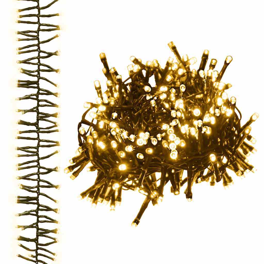 HKM-832467 Warm White LED String Lights - 400 LEDs, 7.4 m Length, USB Powered, Indoor/Outdoor Use