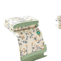 HKM-832659 Cotton and Linen Double-Layer Yarn Summer Blanket Set with Duvet Cover and Pillowcases - Various Sizes Available