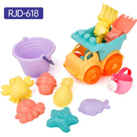 HKM-832915 Customizable 10-Piece Beach Sand Toy Set for Summer Fun - Multiple Styles for Ages 3 and Up