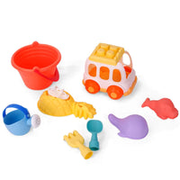 HKM-832915 Customizable 10-Piece Beach Sand Toy Set for Summer Fun - Multiple Styles for Ages 3 and Up