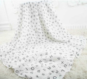 HKM-832979 Soft Cotton Gauze Bath Towel Blanket for Newborns - 120x120cm, Breathable and Comfortable