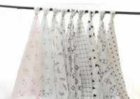 HKM-832979 Soft Cotton Gauze Bath Towel Blanket for Newborns - 120x120cm, Breathable and Comfortable