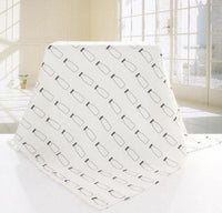 HKM-832979 Soft Cotton Gauze Bath Towel Blanket for Newborns - 120x120cm, Breathable and Comfortable