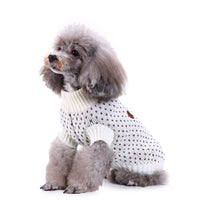 HKM-833235 Christmas Snowflake Pattern Dog Sweater - Soft Polyester, Multiple Sizes Available