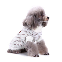 HKM-833235 Christmas Snowflake Pattern Dog Sweater - Soft Polyester, Multiple Sizes Available