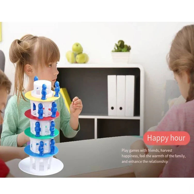 HKM-833235 Stacking Balance Tower Board Game for Kids - Interactive Montessori Challenge Toy