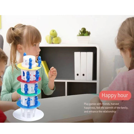 HKM-833235 Stacking Balance Tower Board Game for Kids - Interactive Montessori Challenge Toy