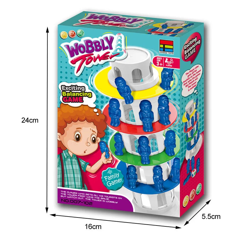 HKM-833235 Stacking Balance Tower Board Game for Kids - Interactive Montessori Challenge Toy