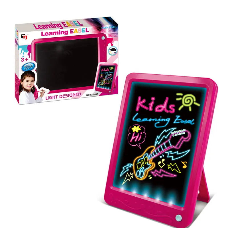 Kids LED Drawing Board - Magic Light Designer Easel for Creative Learning