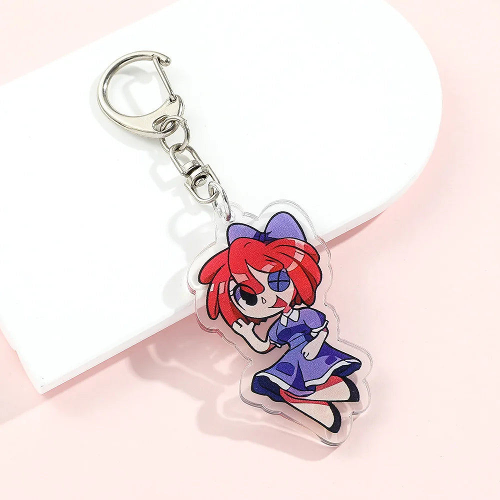 HKM-833491 Amazing Cartoon Keychain Pendant for Boys - Fun Rubber and Silicone Keychain Toy