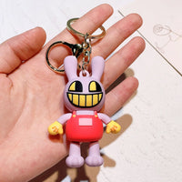 HKM-833491 Amazing Cartoon Keychain Pendant for Boys - Fun Rubber and Silicone Keychain Toy