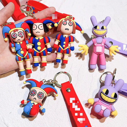 HKM-833491 Amazing Cartoon Keychain Pendant for Boys - Fun Rubber and Silicone Keychain Toy