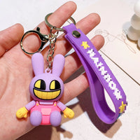HKM-833491 Amazing Cartoon Keychain Pendant for Boys - Fun Rubber and Silicone Keychain Toy