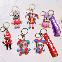 HKM-833491 Amazing Cartoon Keychain Pendant for Boys - Fun Rubber and Silicone Keychain Toy