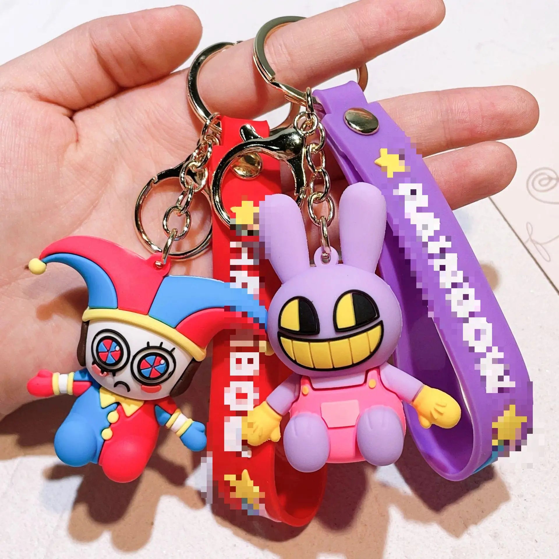 HKM-833491 Amazing Cartoon Keychain Pendant for Boys - Fun Rubber and Silicone Keychain Toy