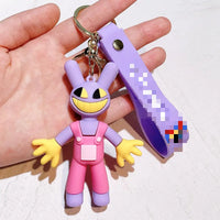 HKM-833491 Amazing Cartoon Keychain Pendant for Boys - Fun Rubber and Silicone Keychain Toy