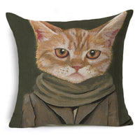HKM-833619 Cartoon Anime Print Cotton Pillow Case - 45x45cm